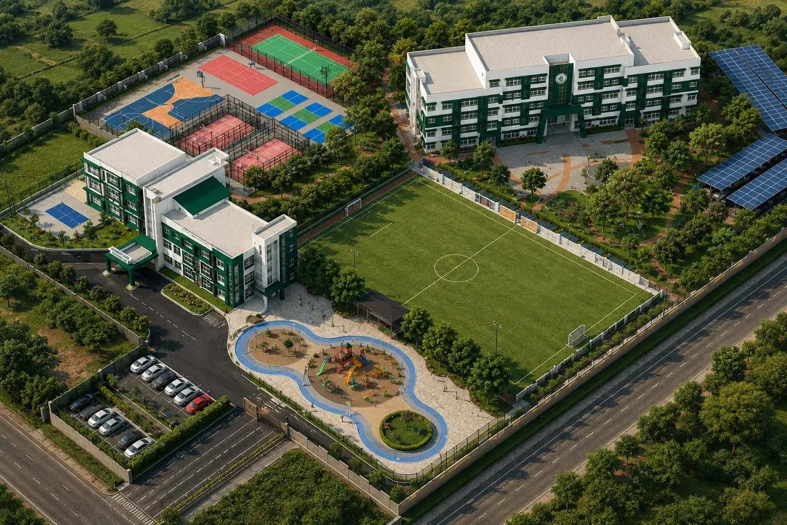 Forest Hill World School green campus